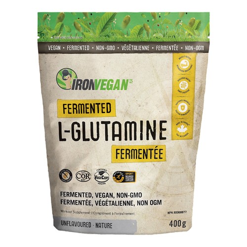 Iron Vegan Supplements L-Glutamine Fermented Unflavoured 400 g