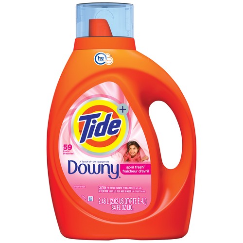 Tide Liquid Laundry Detergent With Downy April Fresh 2.48 L