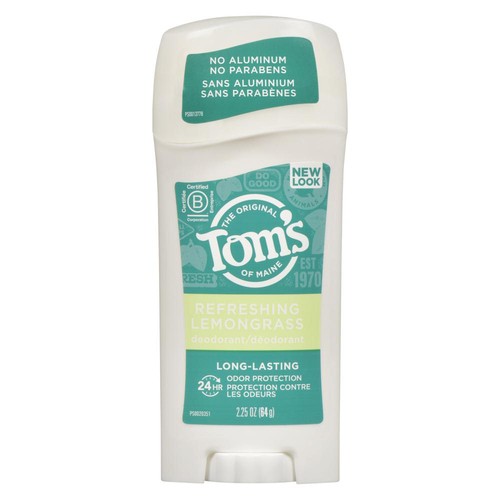 Tom's Of Maine Deodorant Long Lasting Refreshing Lemongrass 64 g