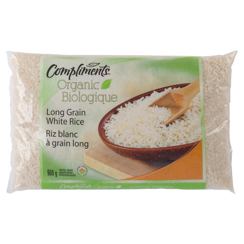 Compliments Organic Long Grain White Rice 900 g