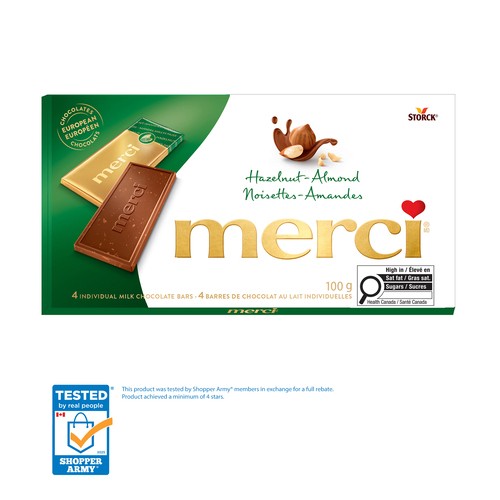 Merci Chocolate Bar Hazelnut Almond 100 g