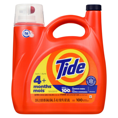 Tide Liquid Laundry Detergent Original Regular 3.9 L