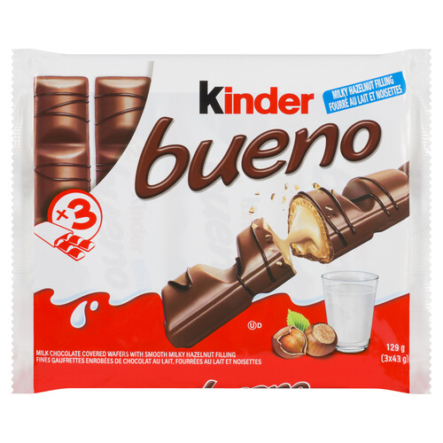 Kinder Bueno Chocolate Bars 3 x 43 g