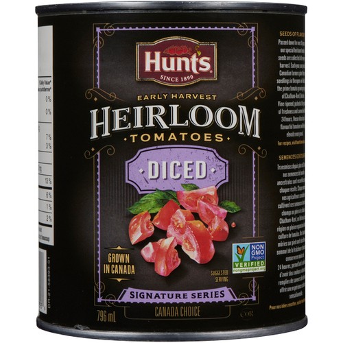 Hunt's Canned Heirloom Tomato Diced 796 ml