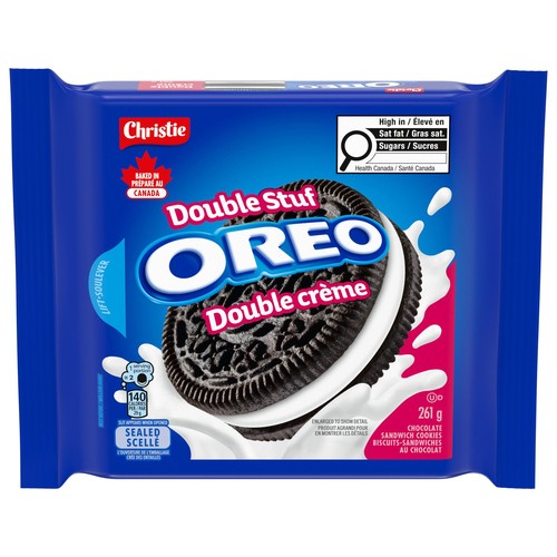Oreo Sandwich Cookies Double Stuf Chocolate 261 g
