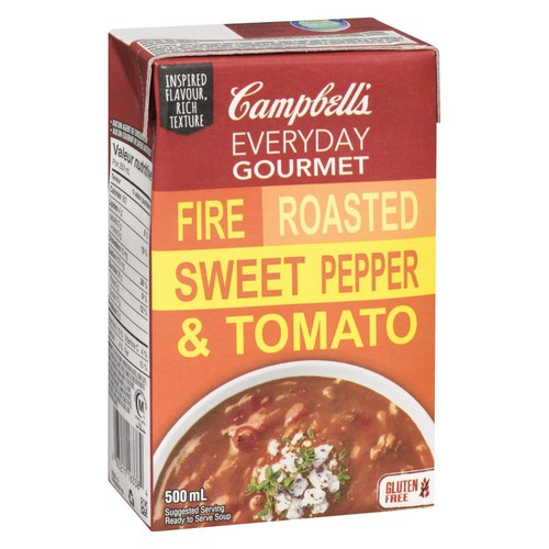 Campbell's Everyday Gourmet Gluten-Free Soup Fire Roasted Sweet Pepper & Tomato 500 ml