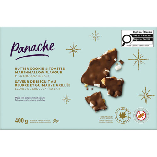 Panache Milk Chocolate Bark Butter Cookie & Toasted Marshmallow 400 g