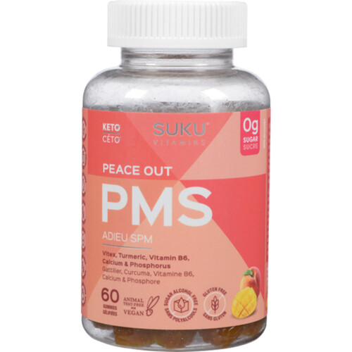 SUKU PMS Vitamin Peace Out Gummies 60 Count