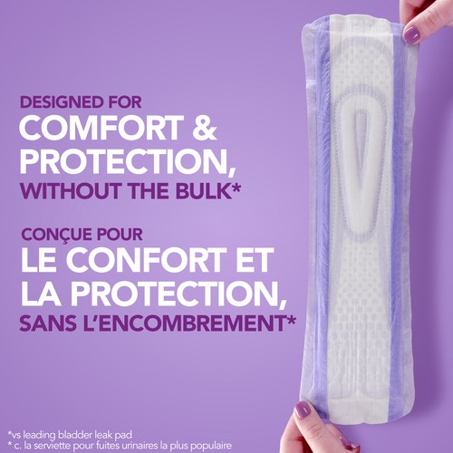 Poise Ultra Thin Incontinence Pads Moderate Absorbency Long 48 Count