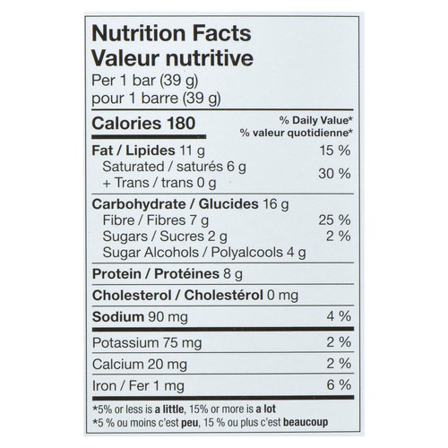 Love Good Fats Protein Bar Chocolate Chip Cookie Dough 12 x 39 g