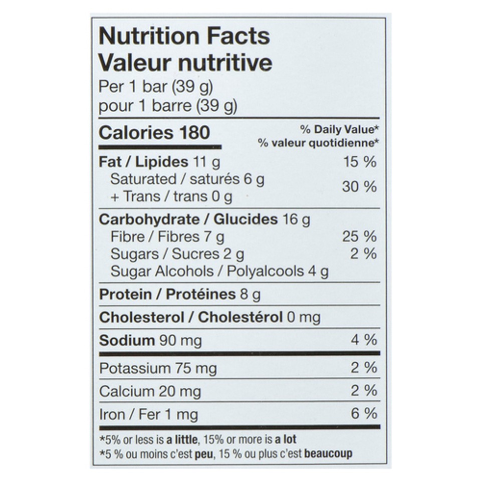 Love Good Fats Protein Bar Chocolate Chip Cookie Dough 12 x 39 g ...