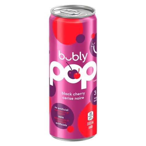 Bubly Pop Sparkling Water Black Cherry 355 ml (can)