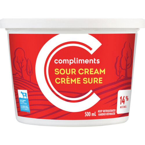 Compliments 14% Sour Cream 500 ml