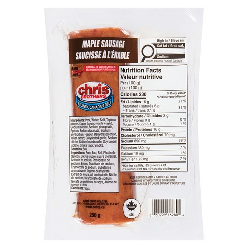 Chris Brothers Sasuage Maple 250 g