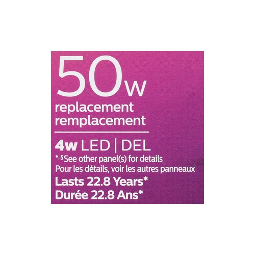 Philips Light Bulbs LED 50W Bright White Glass