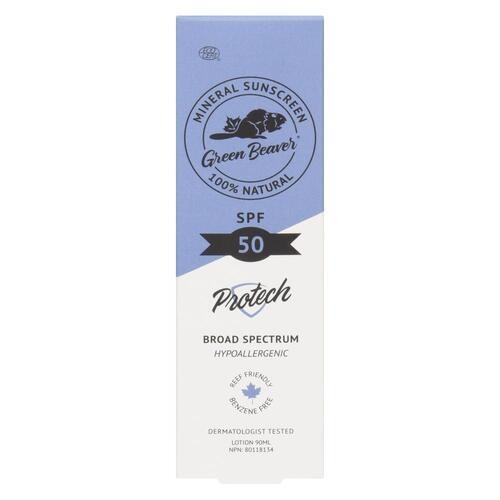 The Green Beaver Company Adult Mineral Sunscreen Lotion SPF 50 90 ml