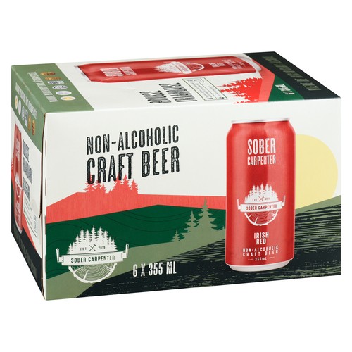 Sober Carpenter Non Alcoholic Craft Beer Irish Red 6 x 355 ml (cans)