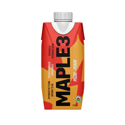 Maple 3 Organic Sports Drink Peach 500 ml