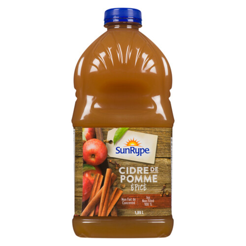 SunRype Spiced 100 Unfiltered Juice Apple Cider 1.89 L Voilà Online Groceries & Offers