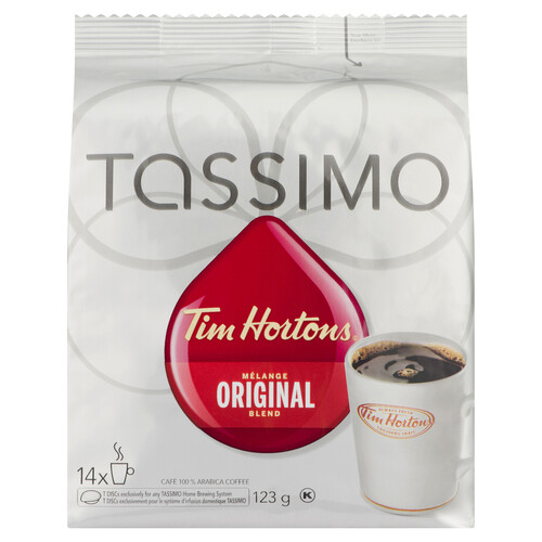 Tim Hortons Tassimo Coffee Pods Original Blend 14 T-Discs 123 g