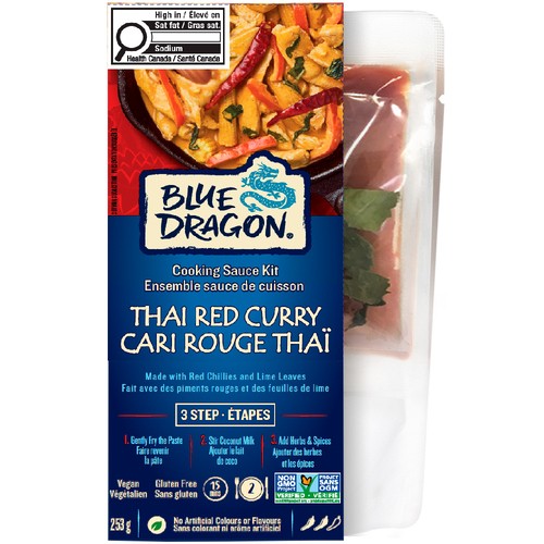 Blue Dragon 3 Step Cooking Sauce Kit Thai Red Curry 253 g