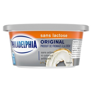 Philadelphia Produit de fromage à la crème original sans lactose 227g