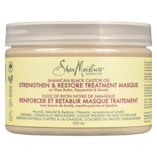 Shea Moisture Hair Treatment Masque Jamaican Black Caster Oil Strength And Restore 325 ml