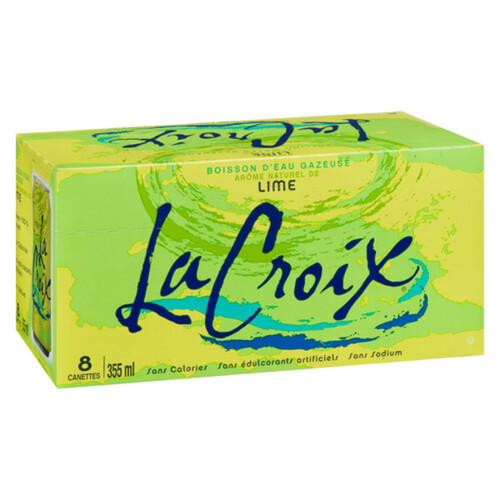 La Croix Sparkling Water Lime 8 x 355 ml (cans)