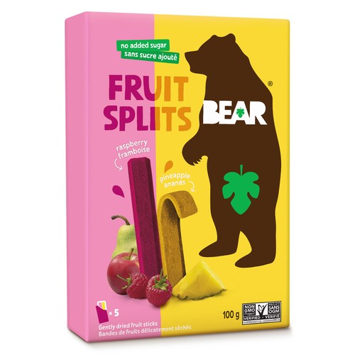 Bear Fruit Splits Raspberry Pineapple 100 g