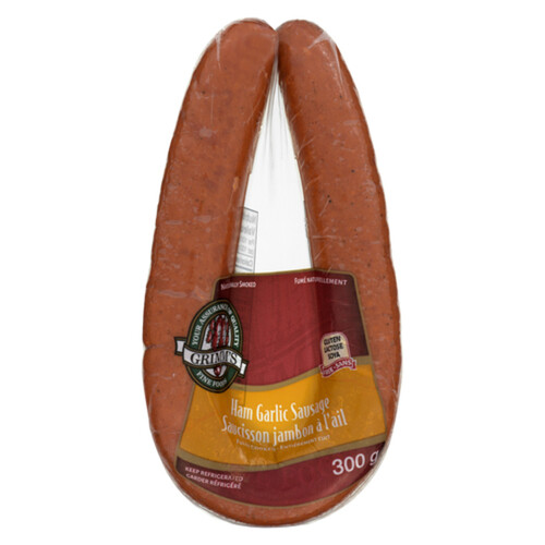 Grimm's Fine Foods Sausage Ring Ham Garlic 300 g