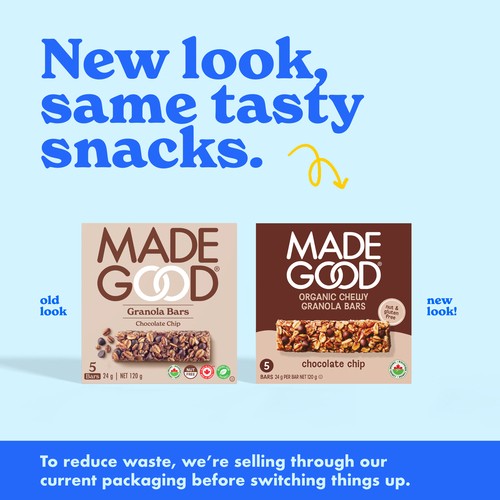 MadeGood Granola Bars Chocolate Chip 5 x 24 g