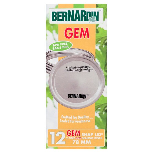 Bernardin 2 Piece Gem Lids 12 EA