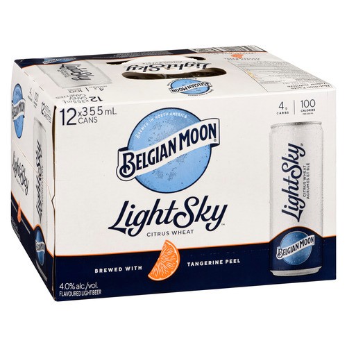 Belgian Moon Beer 4% Alcohol Light Sky Citrus 12 x 355 ml (cans)