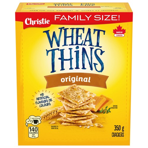 Christie Wheat Thins Crackers Original 350 g