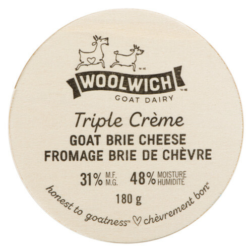 Woolwich Dairy Goat Brie Cheese Triple Cream 180 g