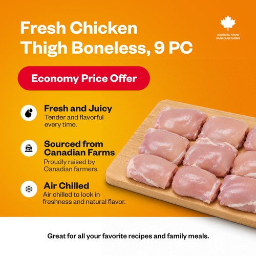 Chicken Thighs Boneless Skinless 9 Count