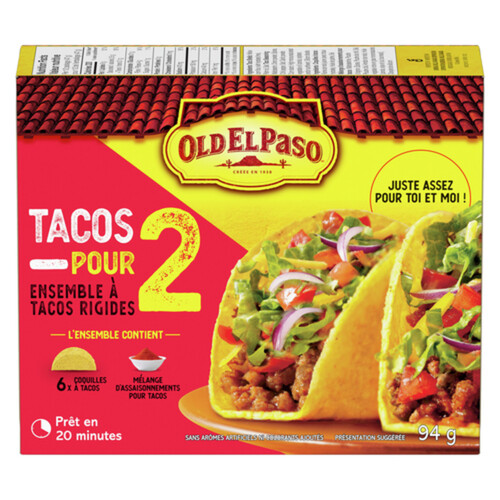 Old El Paso Tacos for 2 Hard Taco Dinner Kit 6 Shells 94 g