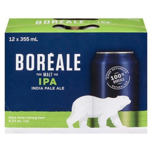 Boreale Beer 6.2% Alcohol IPA 12 x 355 ml (cans)