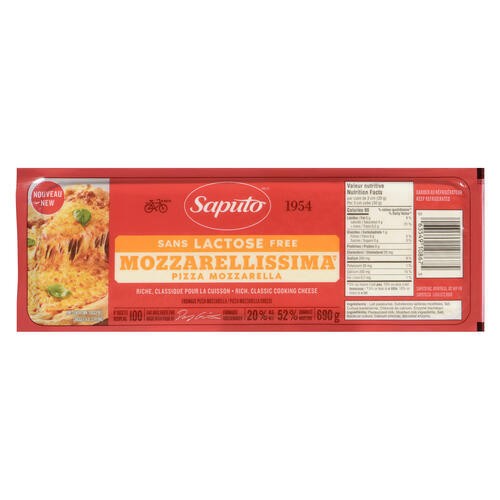 Saputo Lactose-Free Mozzarellissima Cheese Pizza Mozzarella 690 g