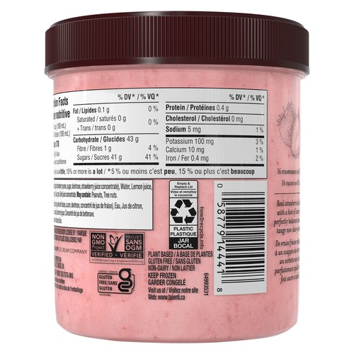 Talenti Dairy-Free Sorbetto Summer Strawberry 473 ml