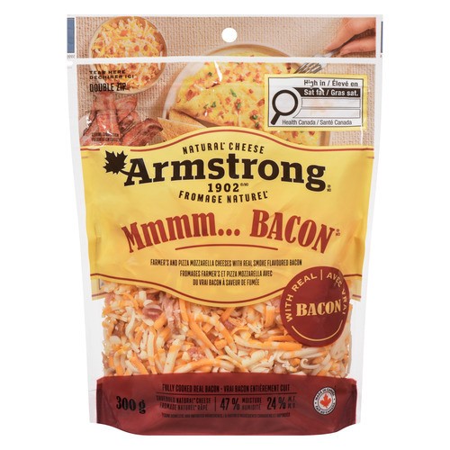 Armstrong Shredded Cheese Blend With Bacon Bits 300 g