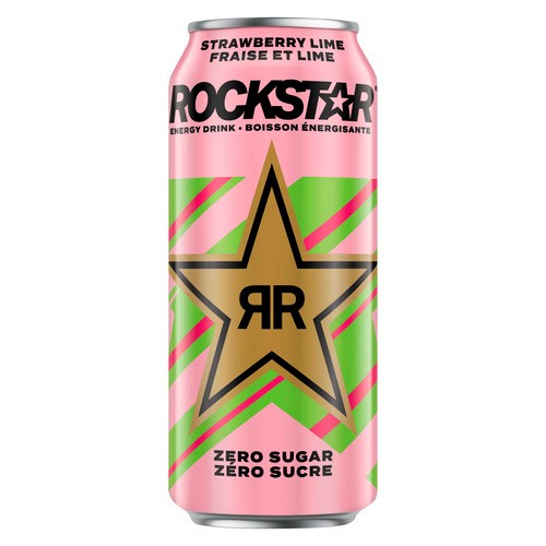 Rockstar Energy Drink Strawberry Lime Zero Sugar 473 ml