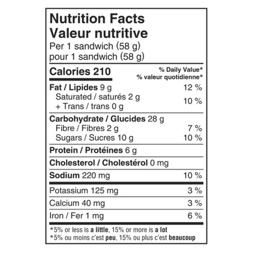 Smucker's Uncrustables Sandwich Peanut Butter And Strawberry Spread 4 x 58 g (frozen)