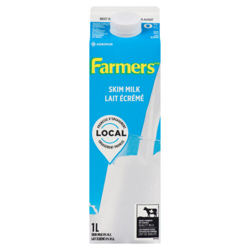 Farmers 0% Skim Milk Carton 1 L