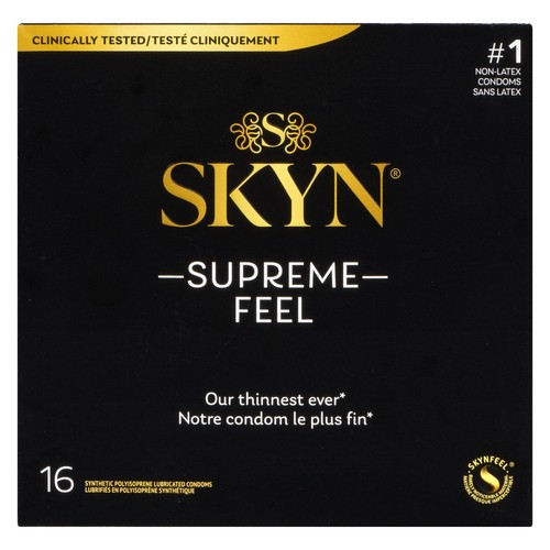 Skyn Non-Latex Condoms Supreme Feel 16 Count