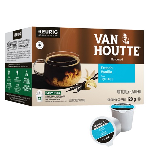 Van Houtte Coffee Pods French Vanilla Light Roast 12 K-Cups 120 g
