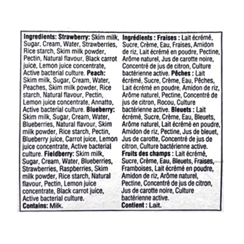 Astro Original 3% Yogurt Fruit On The Bottom Variety Pack 12 x 100 g