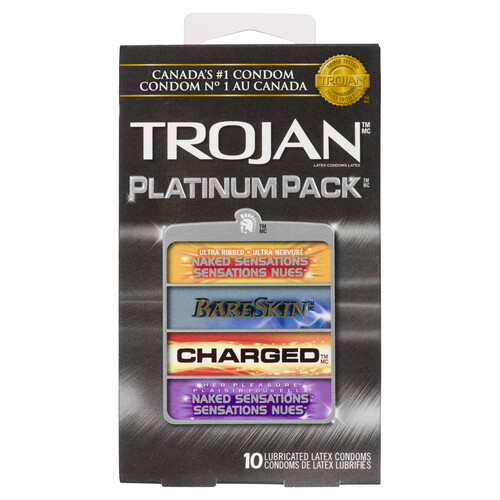 Trojan Platinum Pack Condoms 10 Count