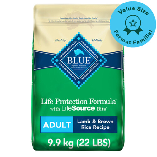 Blue Buffalo Dry Dog Food Adult Life Protection Formula Lamb & Brown Rice 9.9 kg