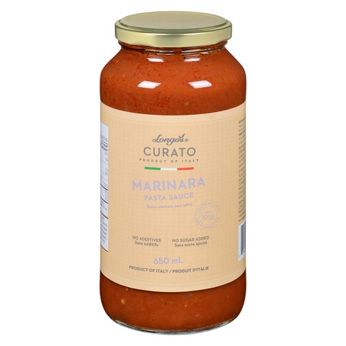 Longo's Curato Pasta Sauce Marinara 650 ml